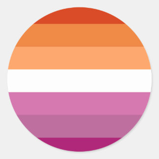 LGBT Lesbische Pride Sunset Sticker Set