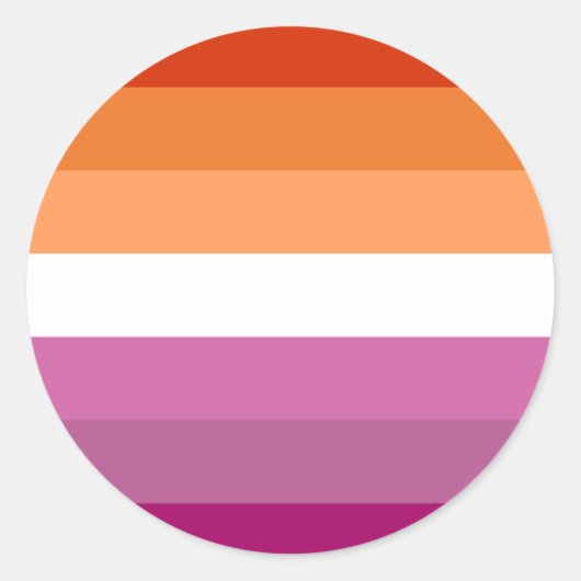 LGBT Lesbische Pride Sunset Sticker Set (Voorkant)