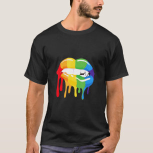Lgbt Lgbetq Rainbow Colors Love Bisexual Vampire L T-shirt