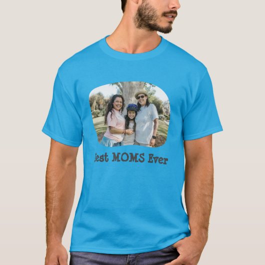 LGBT LGBTQ Best Moms Ever Aangepaste foto van lesb T-shirt (Voorkant)