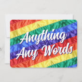 LGBT LGBTQ Creëer Uw eigen aangepaste tekst voor a Kaart (Voorkant)