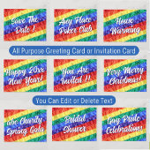 LGBT LGBTQ Creëer Uw eigen aangepaste tekst voor a Kaart