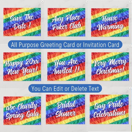 LGBT LGBTQ Maak Uw Eigen Aangepaste Tekst Alle Doe Kaart