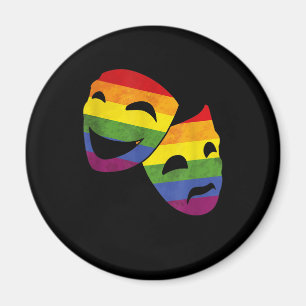 LGBT LGBTQ Queer Actor Actress Rainbow Theatrical Magneet
