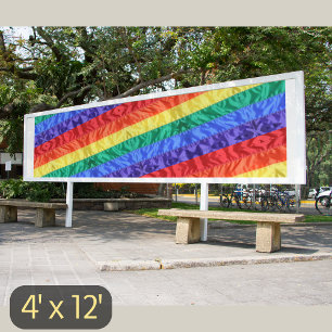 LGBT LGBTQ Rainbow vlag gay pride regenboogstrepen Spandoek