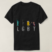 LGBT - Liberty Pistolen Bier Trump 6 T-shirt (Design voorkant)