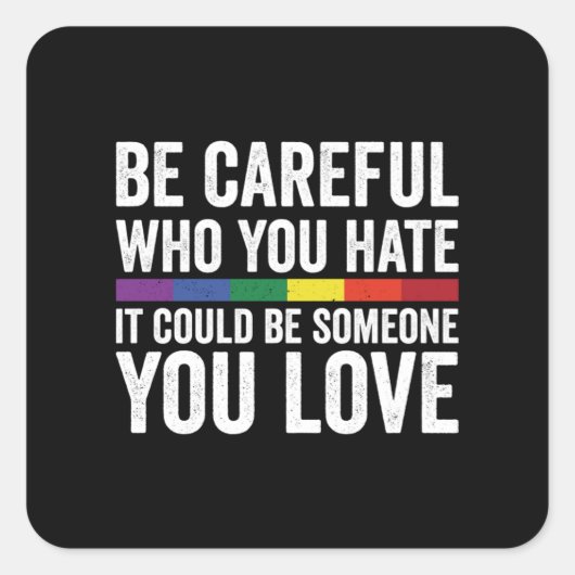 LGBT-liefde â  Vierkante Sticker (Voorkant)