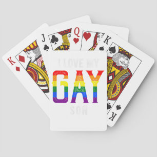 LGBT Liefde Gay Zoon - Gay Pride Outfit Gay Pride  Pokerkaarten