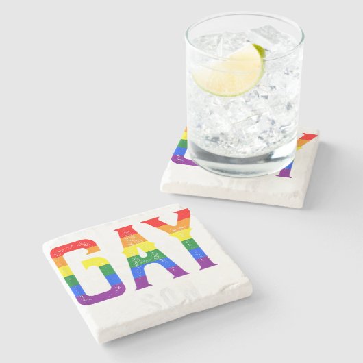 LGBT Liefde Gay Zoon - Gay Pride Outfit Gay Pride  Stenen Onderzetter (Zijkant)