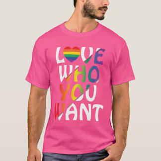LGBT Liefde Wie Je Wil Regenboog Hart Gay Pride jo T-shirt