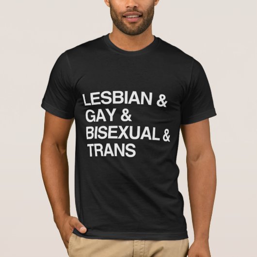 LGBT LIJST T-SHIRT (Voorkant)