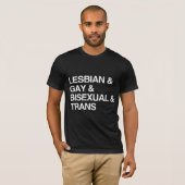 LGBT LIJST T-SHIRT (Voorkant volledig)