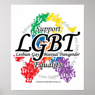 LGBT-lint Butterflies Poster