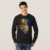 LGBT Lip Shut The Fck Up Dripping Rainbow T-shirt (Voorkant volledig)
