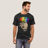 LGBT Lip Shut The Fck Up Dripping Rainbow T-shirt (Voorkant volledig)