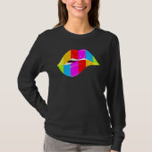 LGBT lippen kus mond Gay CSD T-shirt (Voorkant)
