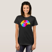 LGBT lippen kus mond Gay CSD T-shirt (Voorkant volledig)