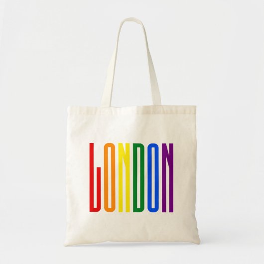 LGBT London Gay Pride Rainbow LGBTQ Support Tote Bag (Voorkant)