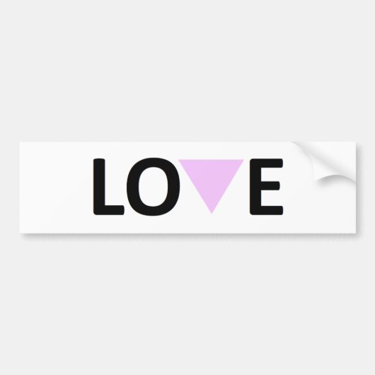 LGBT Love Bumpersticker (Voorkant)