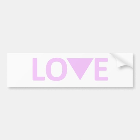 LGBT Love Bumpersticker (Voorkant)