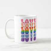 Lgbt Love is Love Colorful Koffiemok (Links)