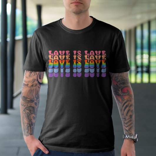 Lgbt Love is Love Colorful T-shirt