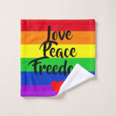 #LGBT #love #pride #gay #lesbian #freedom #parade Bad Handdoek (Wasdoekje)