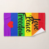 #LGBT #love #pride #gay #lesbian #freedom #parade Bad Handdoek (Handdoek)