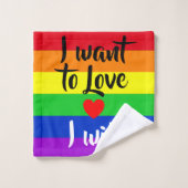 #LGBT #love #pride #gay #lesbian #freedom #parade Bad Handdoek (Wasdoekje)