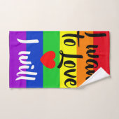 #LGBT #love #pride #gay #lesbian #freedom #parade Bad Handdoek (Handdoek)