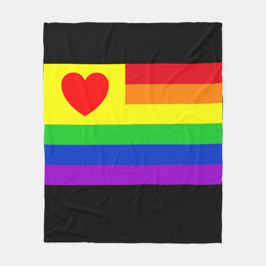 #LGBT #love #pride #gay #lesbian #freedom #parade Fleece Deken (Voorkant)