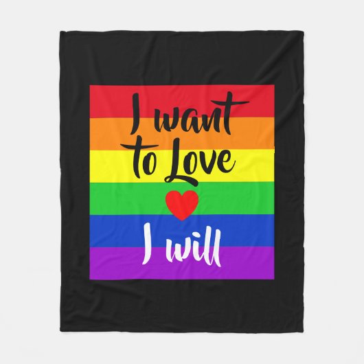 #LGBT #love #pride #gay #lesbian #freedom #parade Fleece Deken (Voorkant)