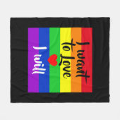 #LGBT #love #pride #gay #lesbian #freedom #parade Fleece Deken (Voorkant (Horizontaal))