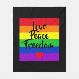 #LGBT #love #pride #gay #lesbian #freedom #parade Fleece Deken