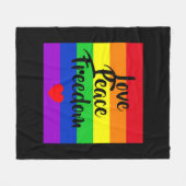 #LGBT #love #pride #gay #lesbian #freedom #parade Fleece Deken (Voorkant (Horizontaal))