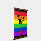 #LGBT #love #pride #gay #lesbian #freedom #parade Hangend Wandkleed (Gebogen)