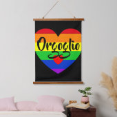 #LGBT #love #pride #gay #lesbian #freedom #parade Hangend Wandkleed (Slaapkamer)