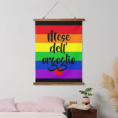 #LGBT #love #pride #gay #lesbian #freedom #parade Hangend Wandkleed (Slaapkamer)