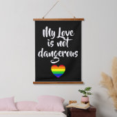 #LGBT #love #pride #gay #lesbian #freedom #parade Hangend Wandkleed (Slaapkamer)
