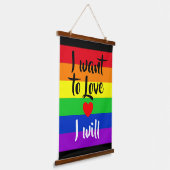 #LGBT #love #pride #gay #lesbian #freedom #parade Hangend Wandkleed (Gebogen)