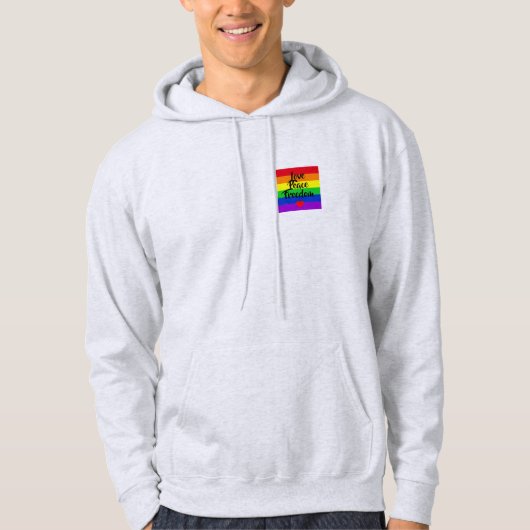 #LGBT #love #pride #gay #lesbian #freedom #parade Hoodie (Voorkant)