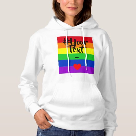 #LGBT #love #pride #gay #lesbian #freedom #parade Hoodie (Voorkant)
