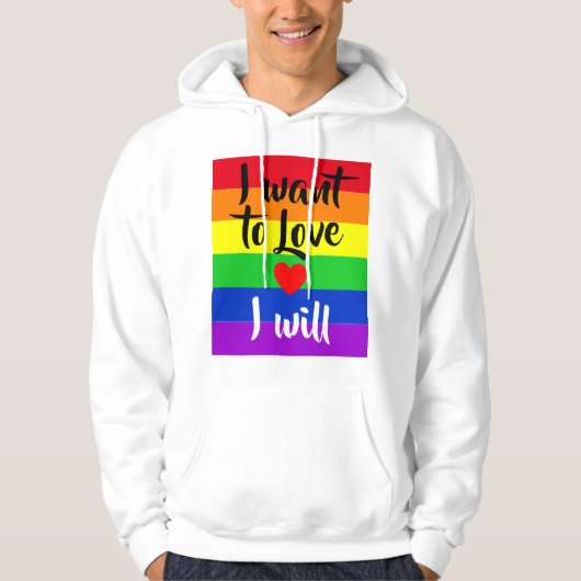 #LGBT #love #pride #gay #lesbian #freedom #parade Hoodie (Voorkant)