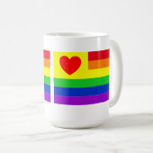 #LGBT #love #pride #gay #lesbian #freedom #parade Koffiemok (Voorkant rechts)