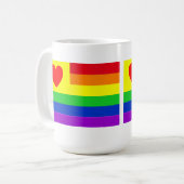 #LGBT #love #pride #gay #lesbian #freedom #parade Koffiemok (Voorkant links)