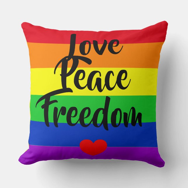 #LGBT #love #pride #gay #lesbian #freedom #parade Kussen (Voorkant)