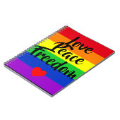 #LGBT #love #pride #gay #lesbian #freedom #parade Notitieboek (Linkerzijde)