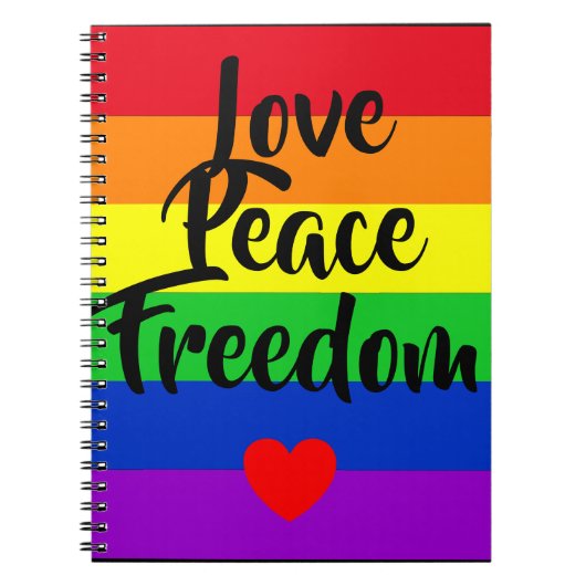 #LGBT #love #pride #gay #lesbian #freedom #parade Notitieboek (Voorkant)