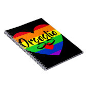 #LGBT #love #pride #gay #lesbian #freedom #parade Notitieboek (Rechterzijde)