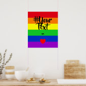#LGBT #love #pride #gay #lesbian #freedom #parade Poster (Keuken)